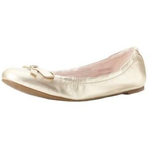 Jack Rogers Regina Style Flats in Platinun